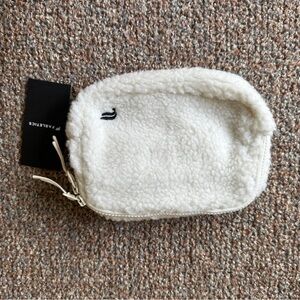 Fabletics Cream Sherpa Fanny Pack